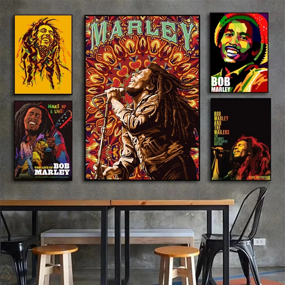 Плакат В Стиле Регги С Изображением Боба Марли Информацион Adobe Необычная