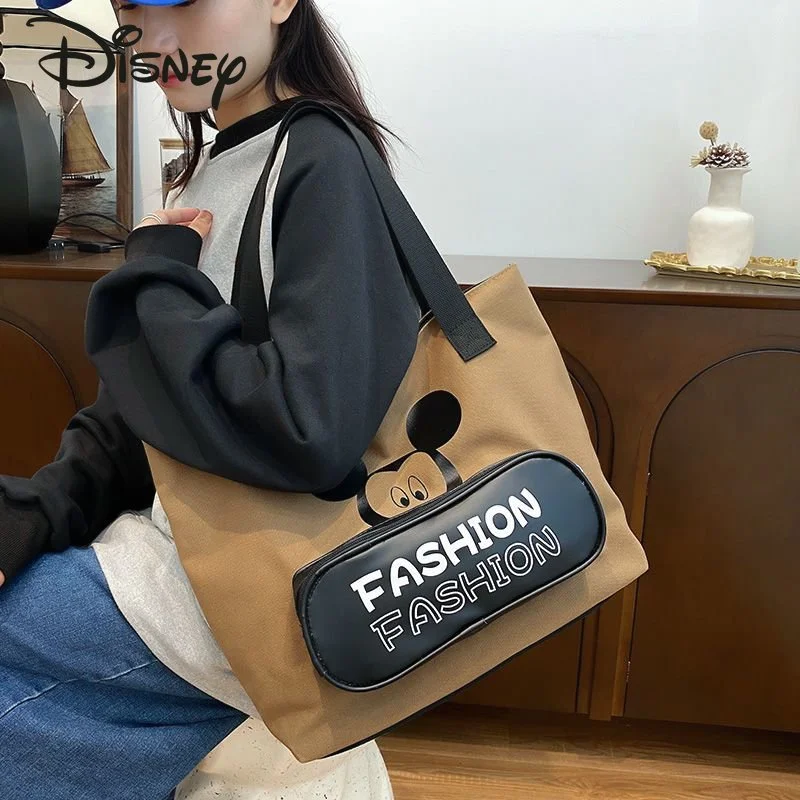 Disney Mickey Luxury Brand Women's Bag Large Capacity Commuter Casual Bag Cartoon Versatile Multifunctional Storage Shoulder Bag