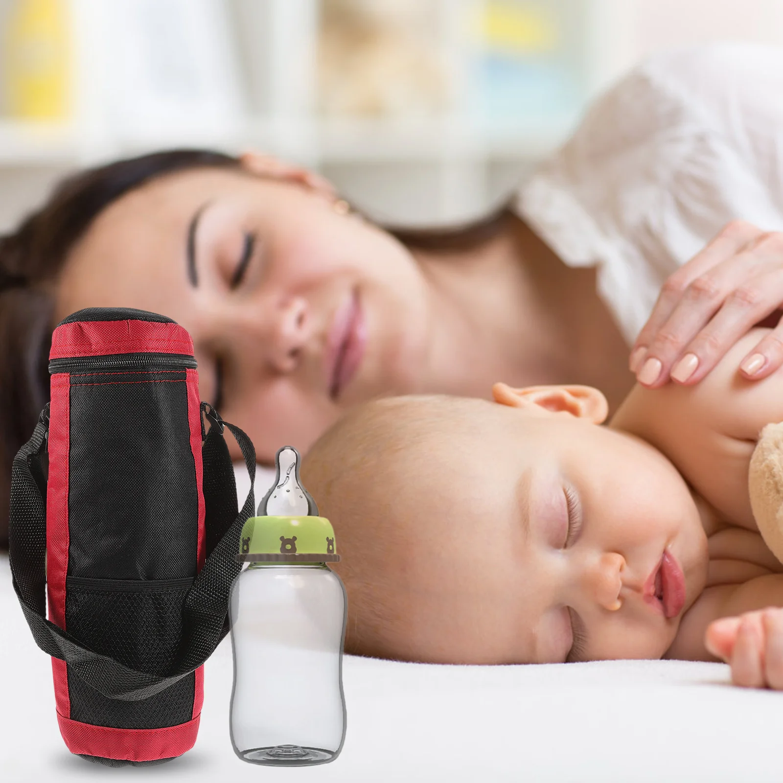 

2 Pcs Round Breast Milk Cooler Bag Child Mam Baby Bottles Nursing Bags Oxford Cloth Holder Thermal water