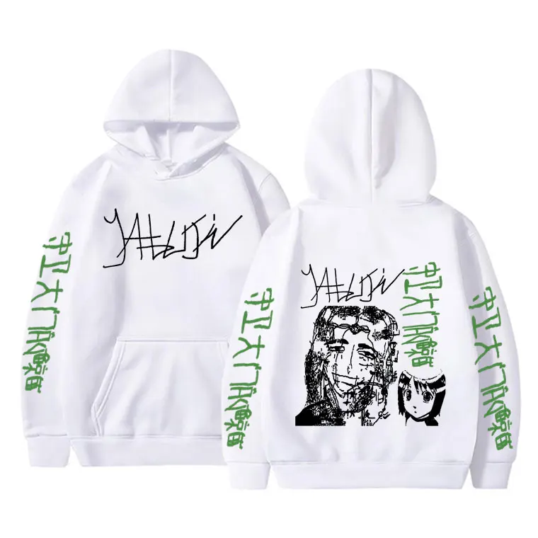 Худи Yabujin с принтом для мужчин и женщин Повседневная Толстовка Оверсайз