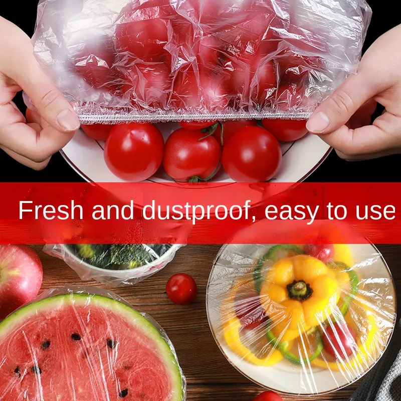 

Plastic wrap bag thickened disposable fresh-keeping bag household food grade refrigeratorself sealing universal cover