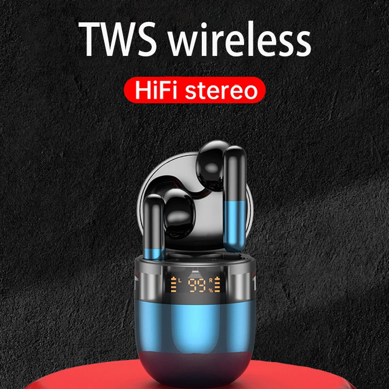 

TWS Wireless Headset Bluetooth Headphones Noise Cancelling HIFI Stereo Sport Waterproof Earphones with Mic 020