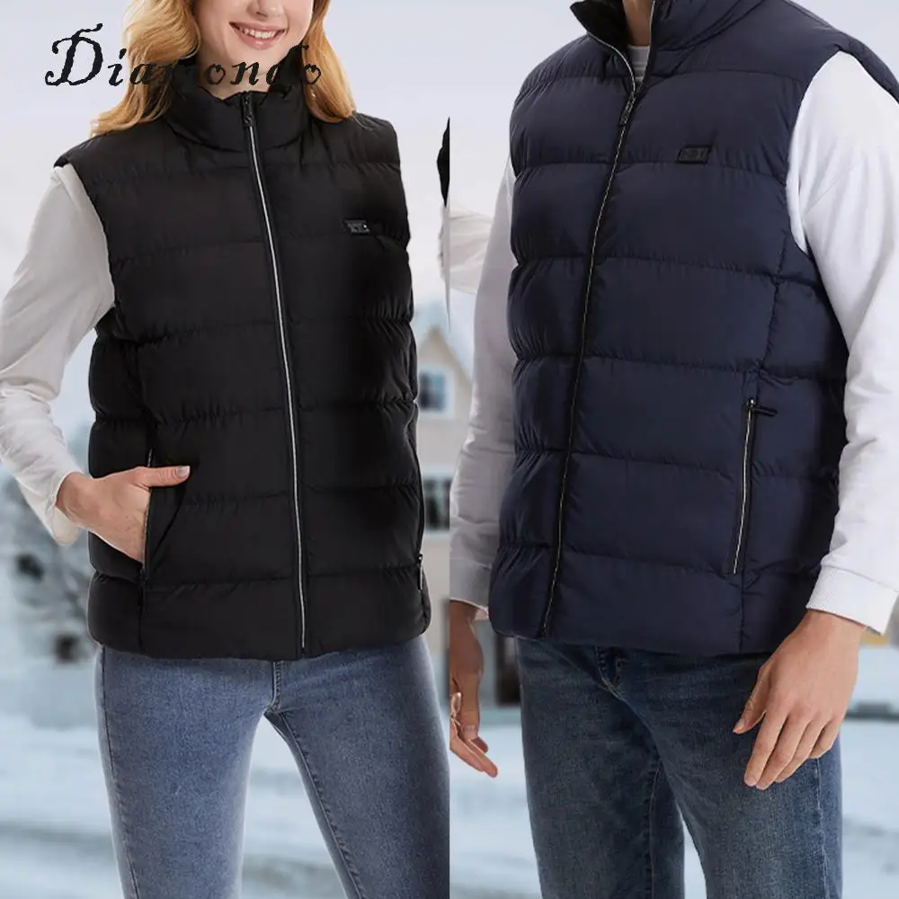 

Unisex Smart Heating Waistcoat with 3 Heating Levels Winter Heating Jacket Lightweight 9 Heating Areas for Outdoor Sports Hiking