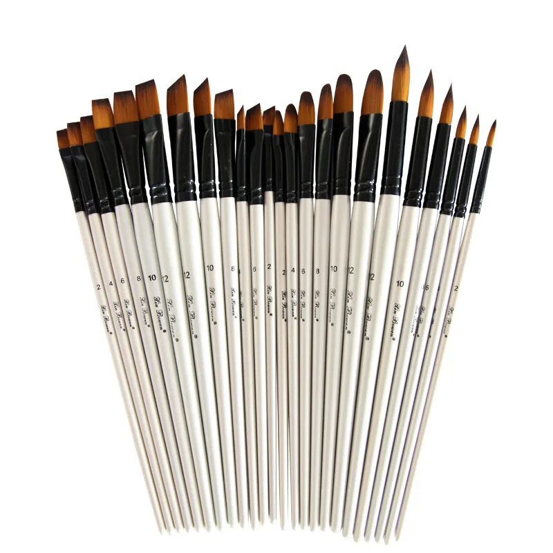 

6Pcs Paint Brush Set Art Drawing Brushes Wooden Handle Brushes for Acrylic Painting Supplies Acuarelas Profesionales