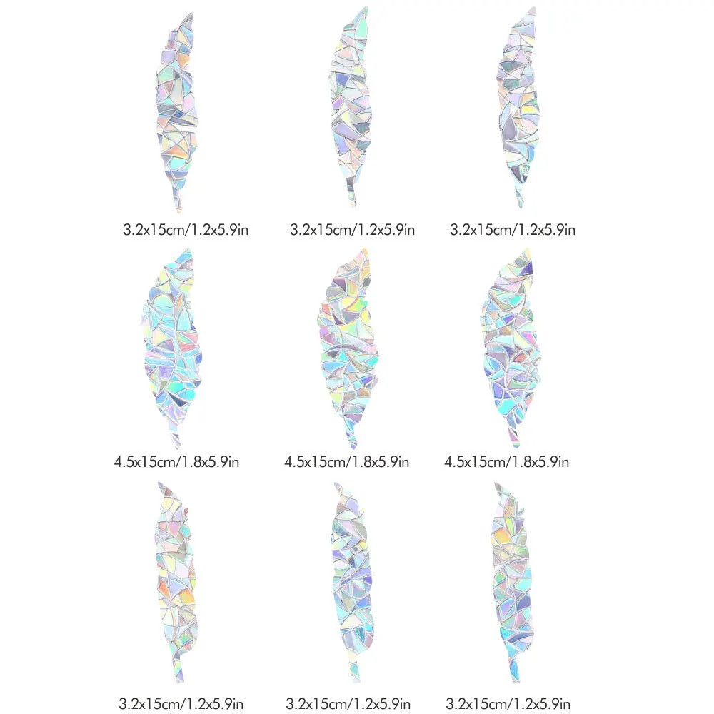 3D радуное жперо солнцезащитные наклейки на окна ПВХ статическое стекло наклейка