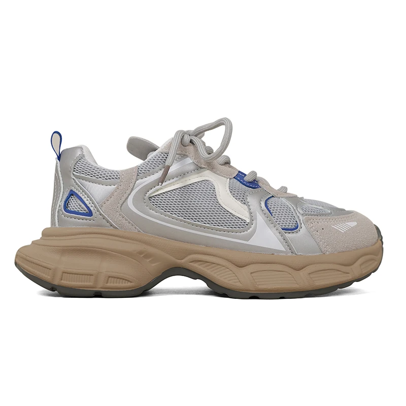 Taoffen Casual Sneakers For Women Thick Sole Breathable Mesh Tennis Ladies Running Shoes Fashion Wedge Sneakers Sports Trainers