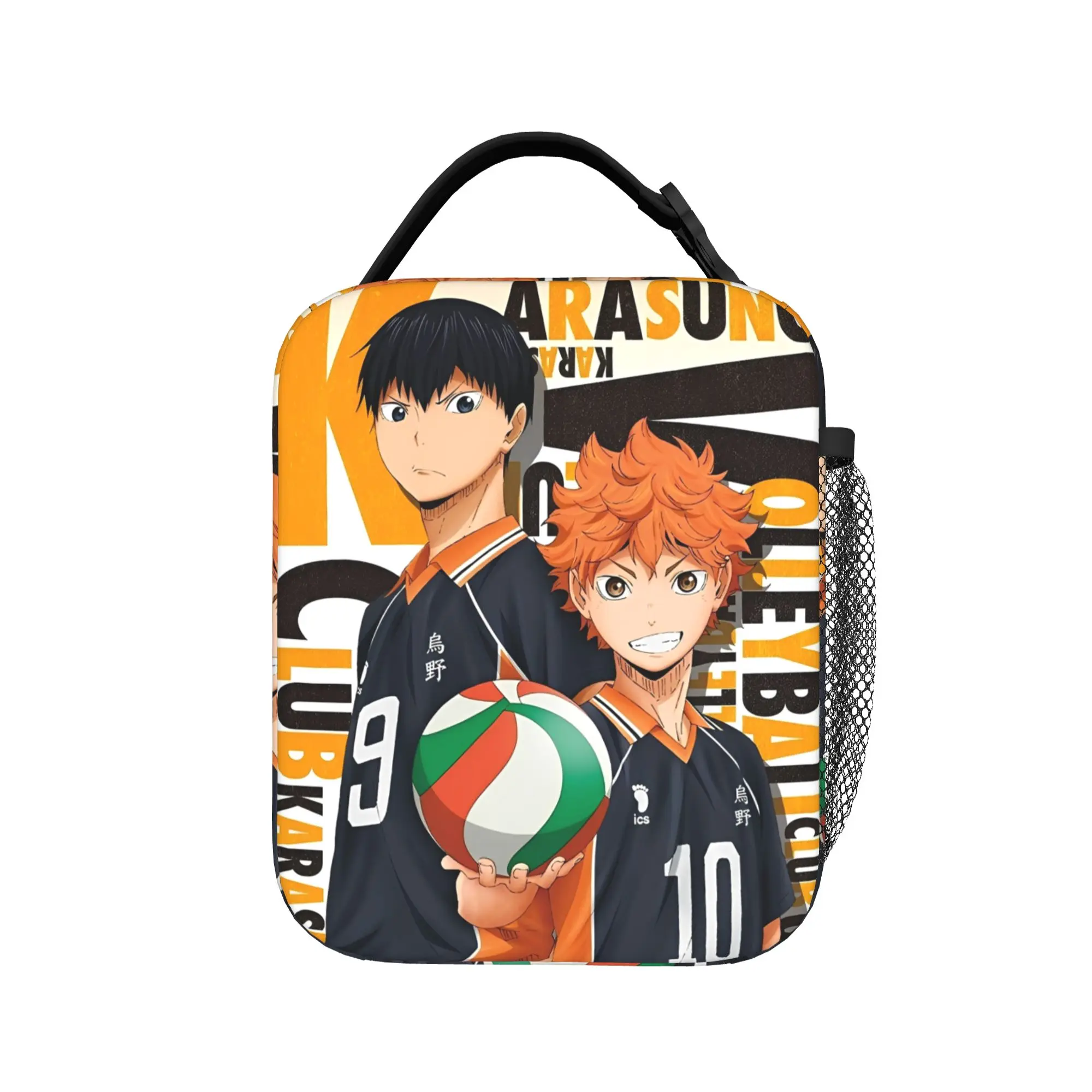 Фото Термосумка для обедов Haikyuu: Большая сумка-холодильник для еды в стиле аниме «Волейбол», контейнер для еды, сумка-тоут для офиса и путешествий №3