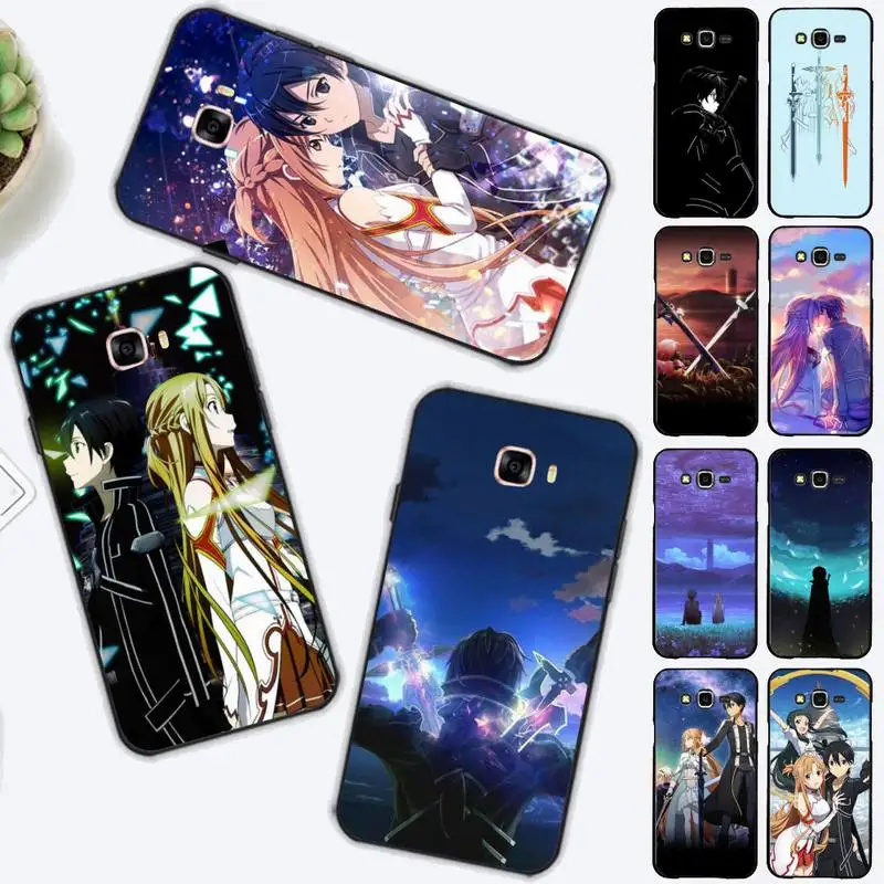 

BANDAI Sword Art Online SAO Anime Phone Case for Samsung J 2 3 4 5 6 7 8 prime plus 2018 2017 2016 core