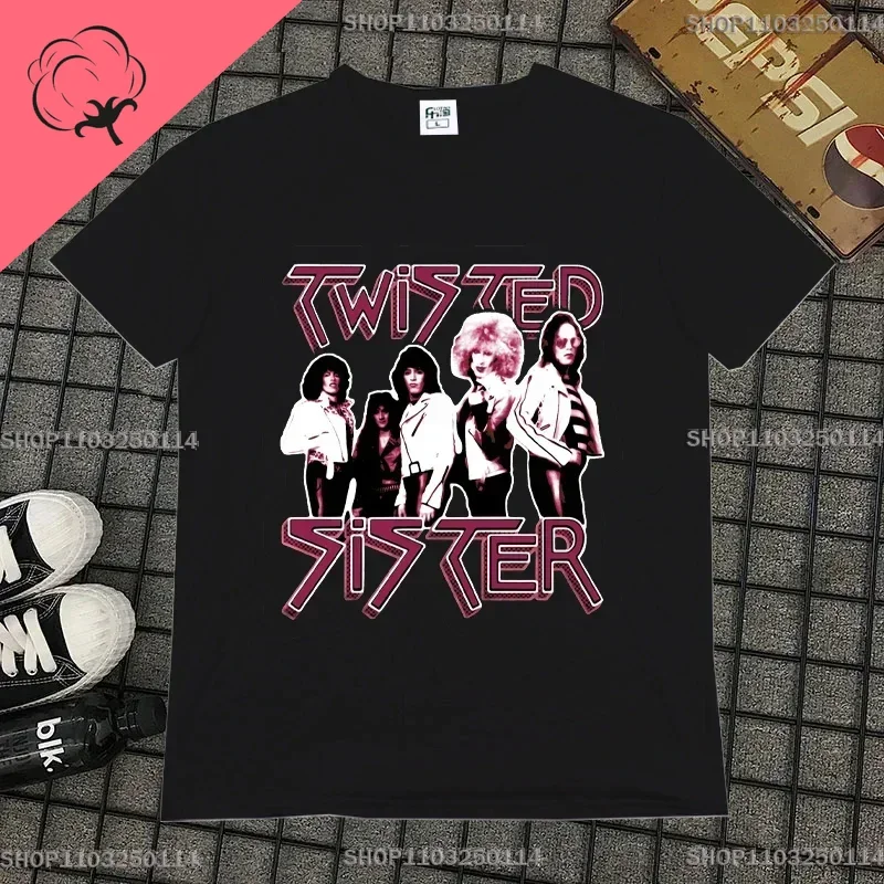Фото Футболка Twisted Sister 2024, официальные мужские черные рубашки с логотипом группы Were Not Gonna Take It №2