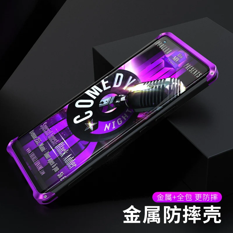 Shockproof Armor Phone Cases For Vivo X50 X30 X27 Pro Iphone Cover Nex 3 Nex3 Luxury Aluminum Metal Bumper Hard Back Cover Coque