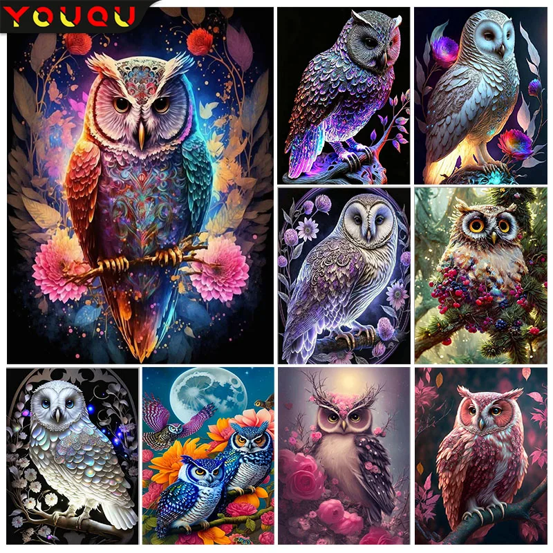 

YOUQU DIY Animal Series 5d Diamond Painting “Owl” Mosaic Picture Diamond Embroidery Beautiful Home Decoration Handmade Gifts