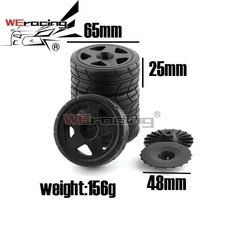 1/10 RC ралли гоночный пластиковый обод колеса 26 мм резиновая шина для TAMIYA TT02 XV01 HSP HPI