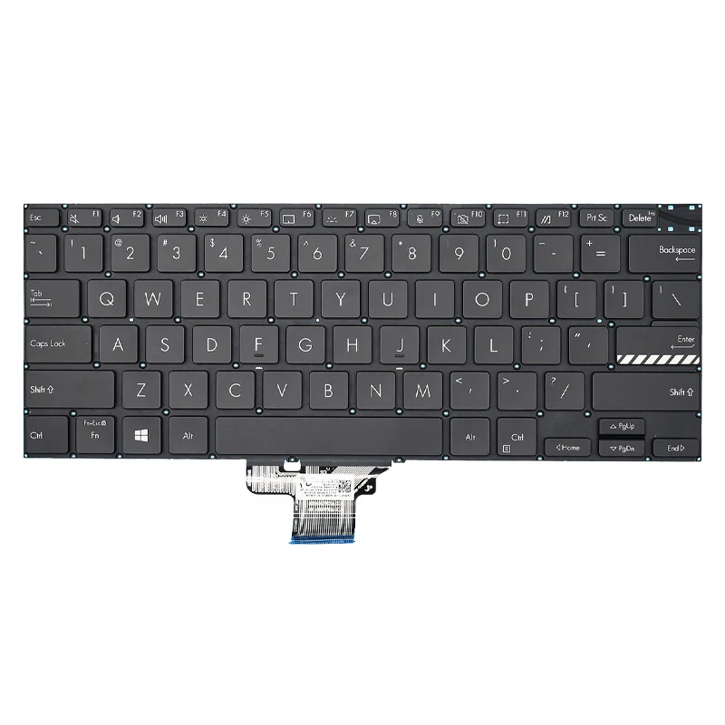 Фото Клавиатура US/RU для ASUS Pro14 M7400 M4700/QC/PC M7600 X7400 M3400 X7400 M3400 M3401Q X3400P K3400P, замена №3