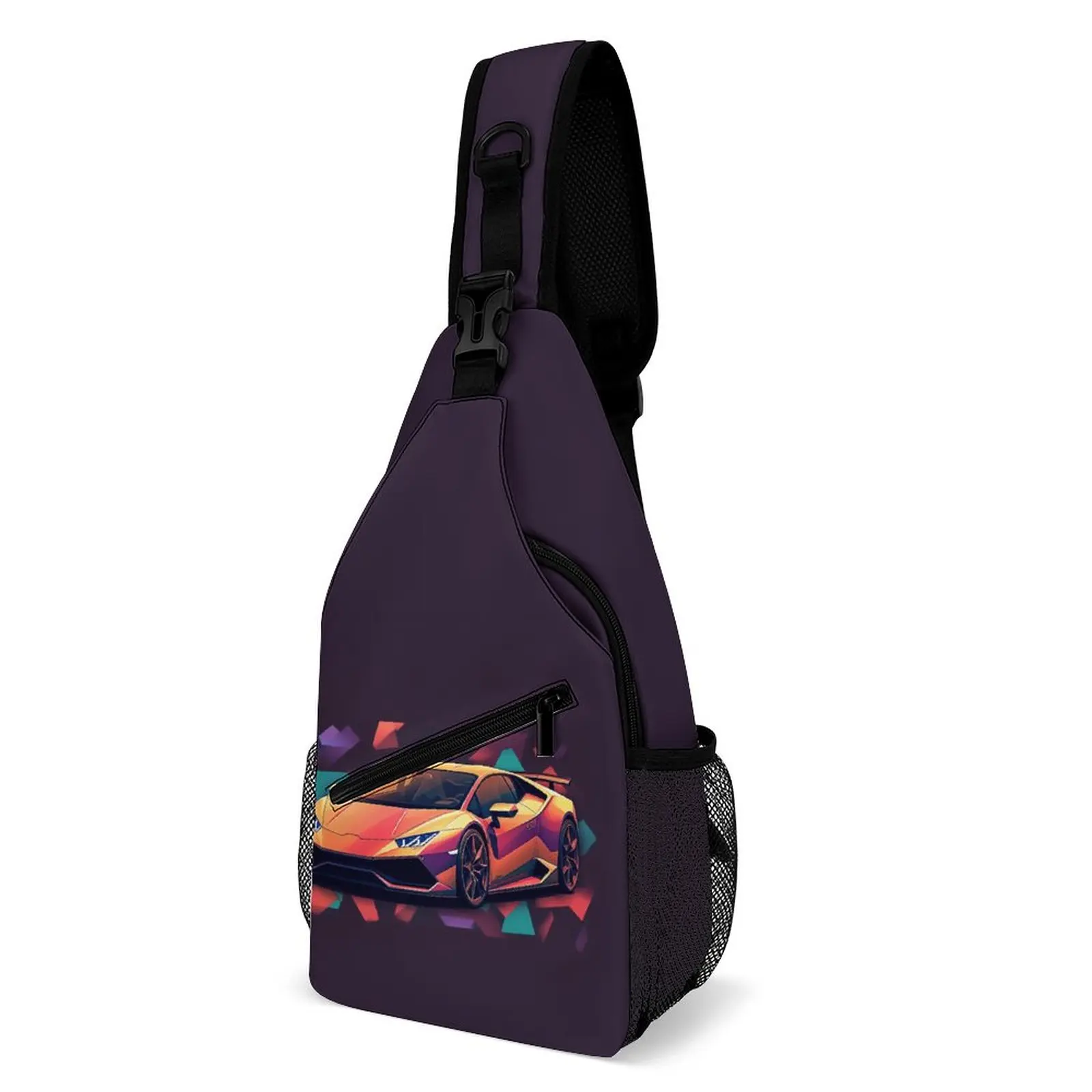 

Noble Sports Car Chest Bags Unisex Cartoon Elements Custom Shoulder Bag Aesthetic School Crossbody Bag Travel Workout Sling Bags