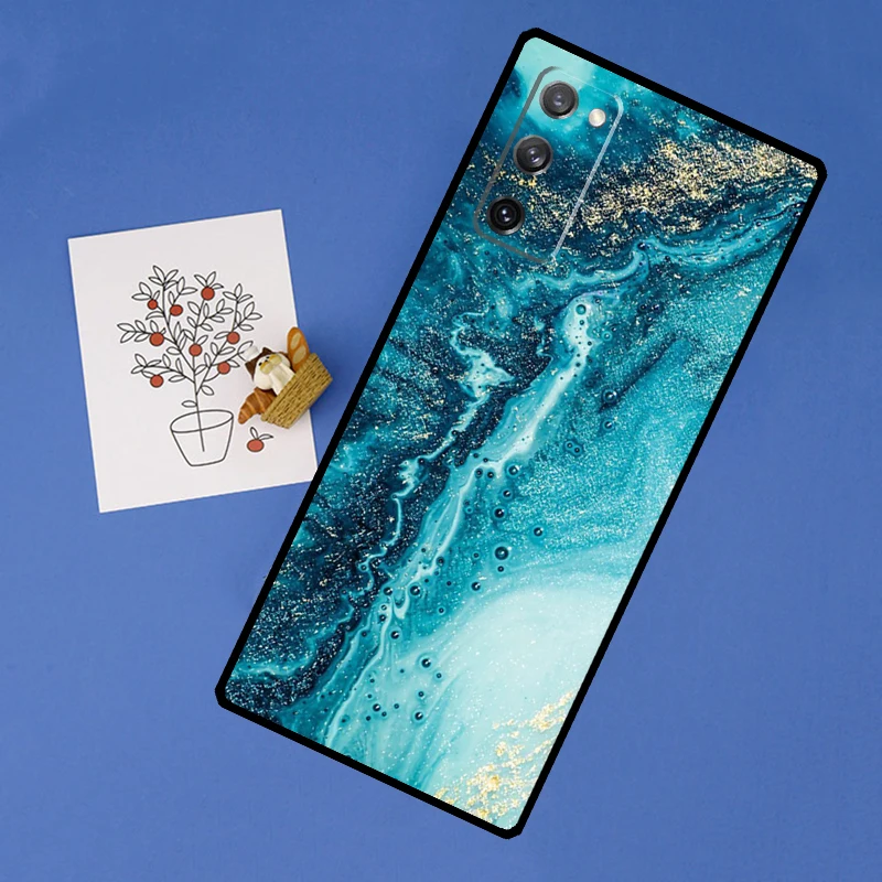 Фото Чехол для телефона Blue Sea Ocean Waves для Samsung Galaxy S24 S25 Ultra S9 S10 S20 FE S21 S22 S23 Ultra Plus, задняя крышка №3