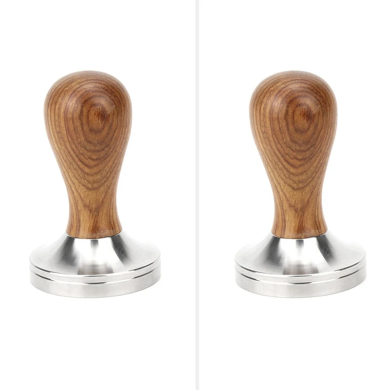 

Coffee Tamper Coffee Stamp Made Of Stainless Steel And Real Wood Handle Flat Tamper Base