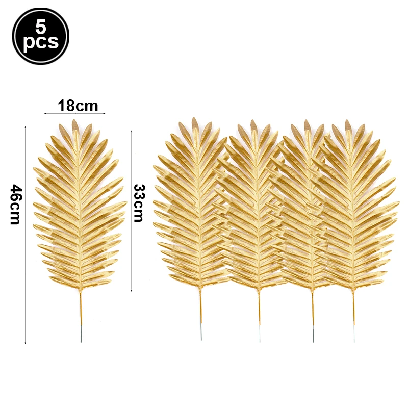 

Искусственные золотые пальмовые листья EsenTroye