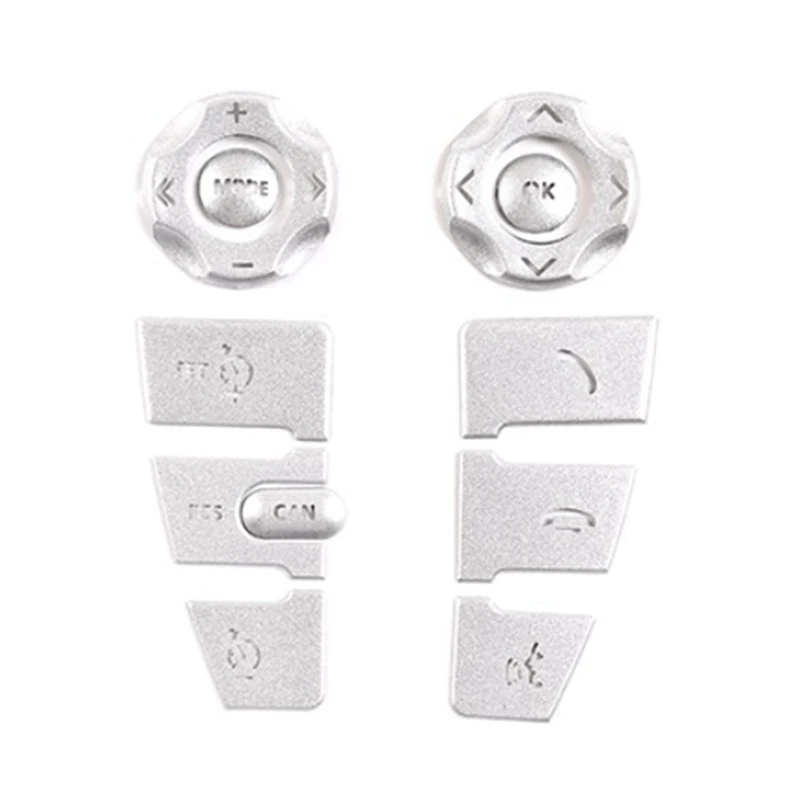 

Car Steering Wheel Button Patch Cover Trim Sticker For Land Rover Discovery 4 LR4 Range Rover Sport Freelander 2, 10 PCS