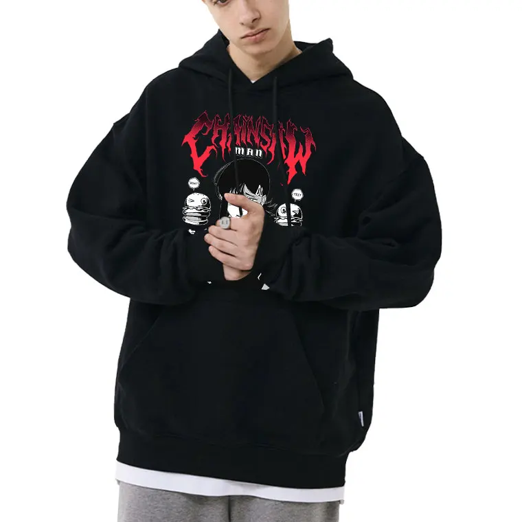 

New Anime Chainsaw Man Higashiyama Kobeni Graphic Hoodie Spring Autumn Men's Fashion Sweatshirt Men Women Casual Manga Tracksuit