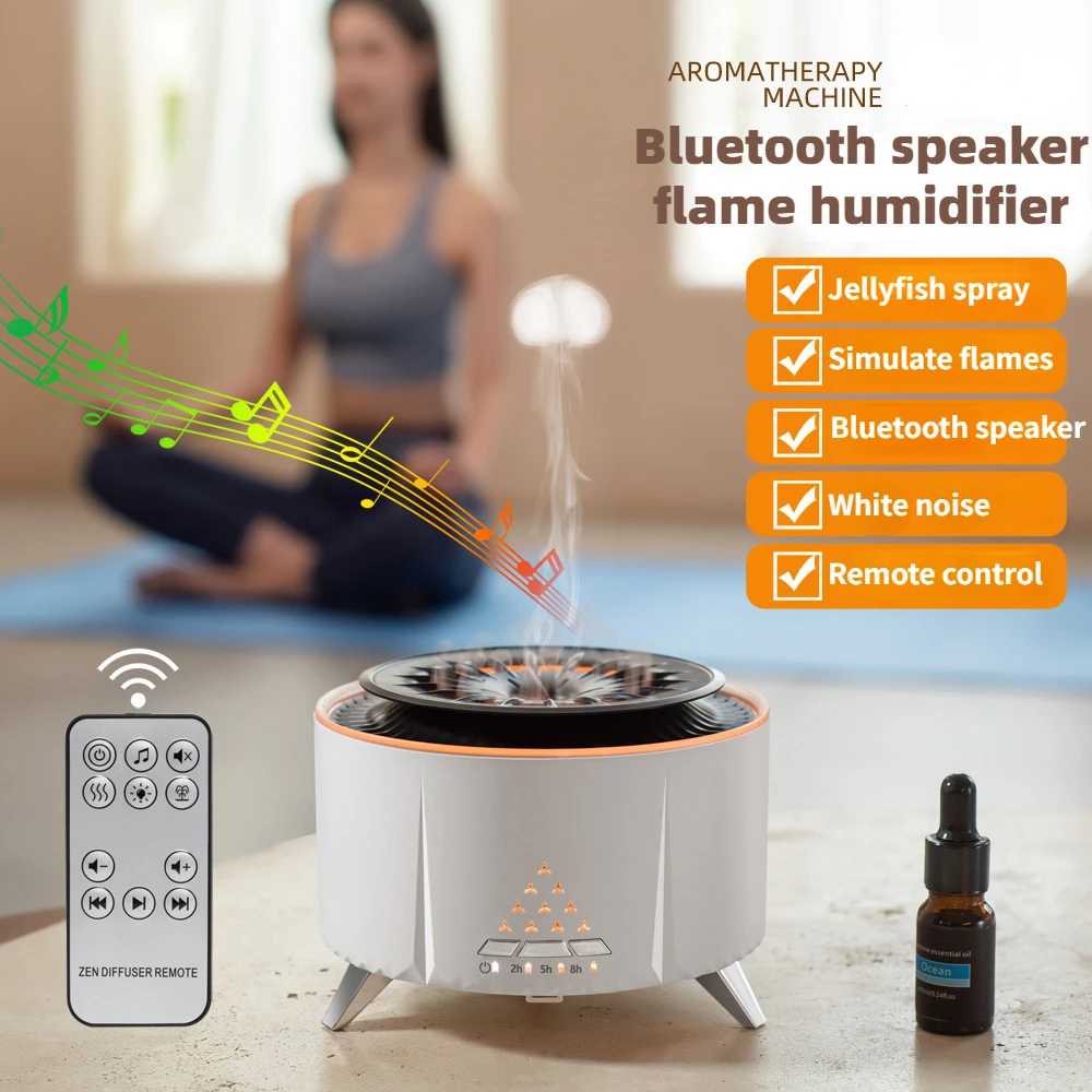 Aroma Essential Oil Diffuser Remote Control Bluetooth Speaker Ultrasonic Fragrance Diffuser