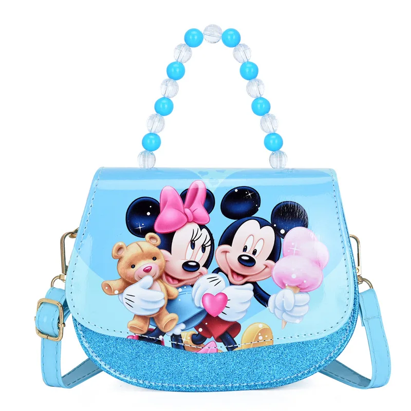 Disney Shoulder Bag for Girl Kid Frozen Mickey Mouse Cartoon Crossbody Bag Wallet Coin Purse Handbags Birthday Gift