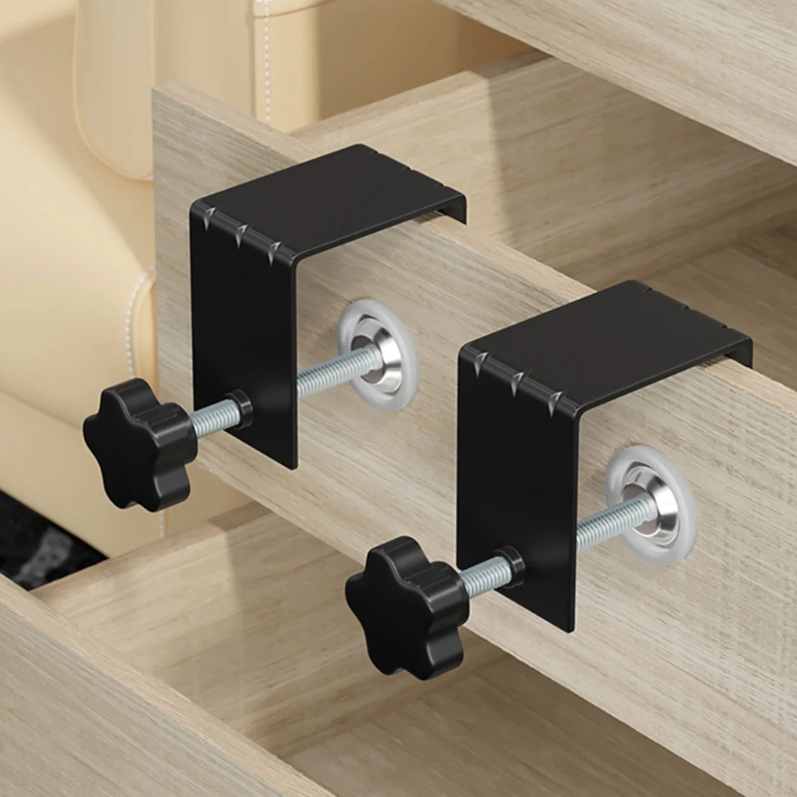 

Universal Drawer Front Installation Clamps Holder Adapter Kit Aids Jig Tool Adjustable Fixing Clip For Woodworking Mounting