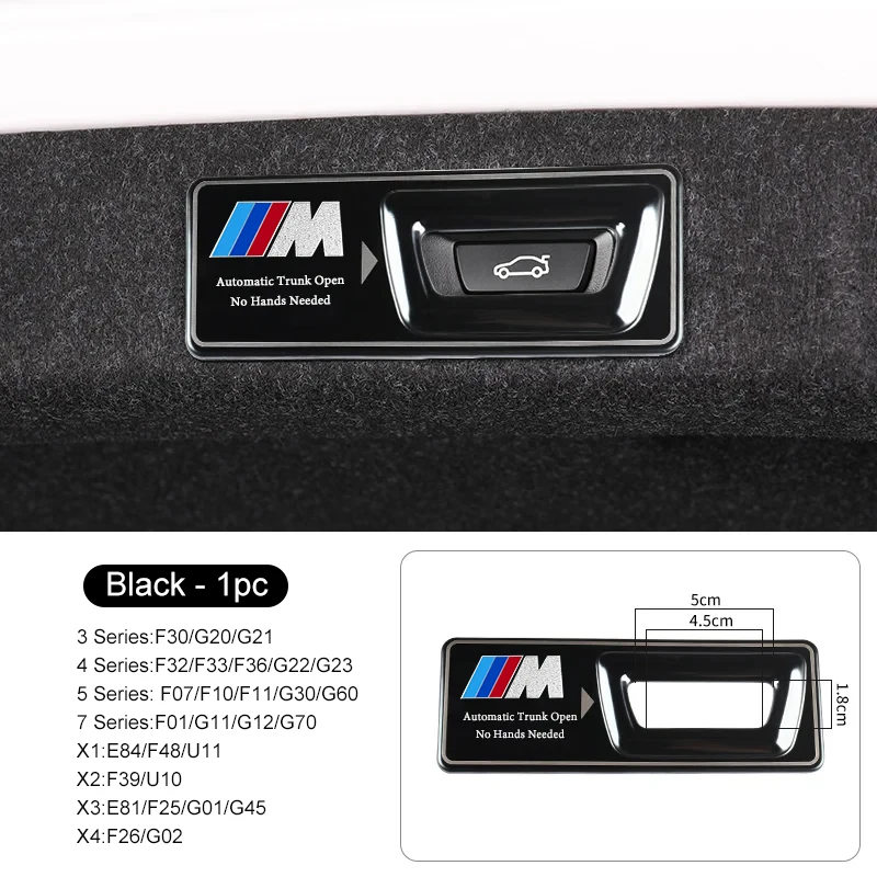 

Автомобильная электрическая предупреждающая наклейка на заднюю дверь, аксессуары для багажника для BMW 3 5 серии X3 X5 G30 G60 G07 G11 G70 U11 F10 G20 F30 G01 G02 G05