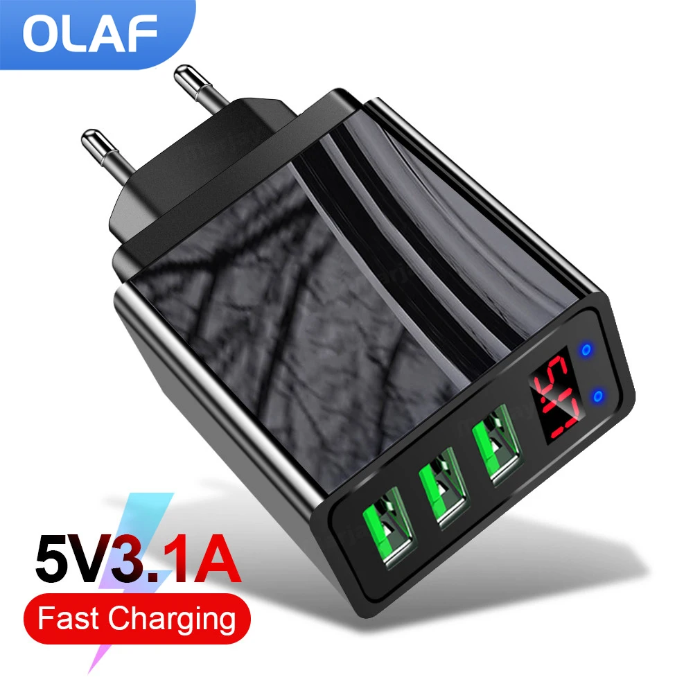 

OLAF Quick Charge 3.0 18W QC 3.0 4.0 Fast charger USB portable Charging for iPhone X XR Mobile Phone Charger for Huawei P20 lite