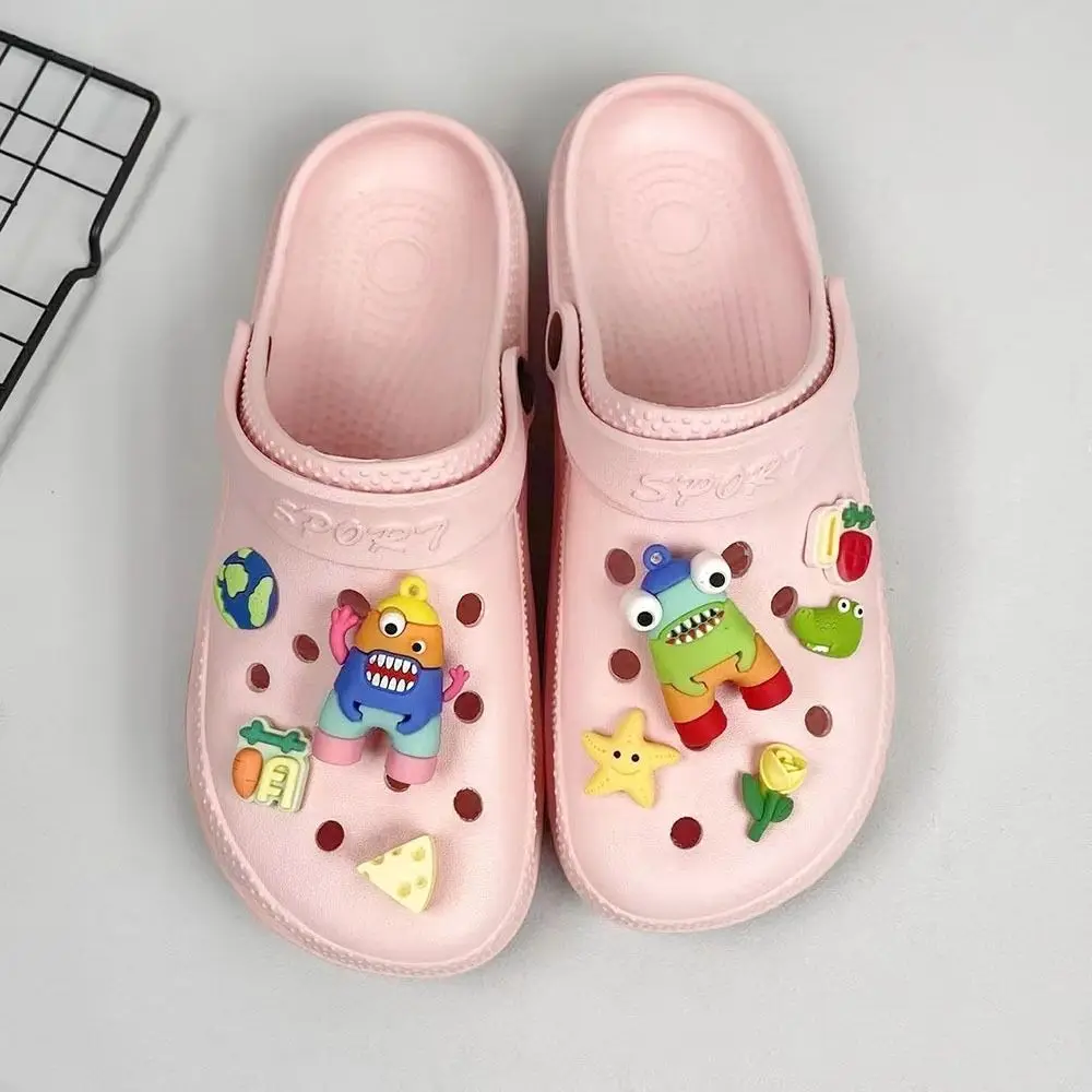 

Радужные подвески-монстры, популярные аксессуары для творчества, милые украшения, прекрасное украшение для сабо, сандалий, рождественский подарок