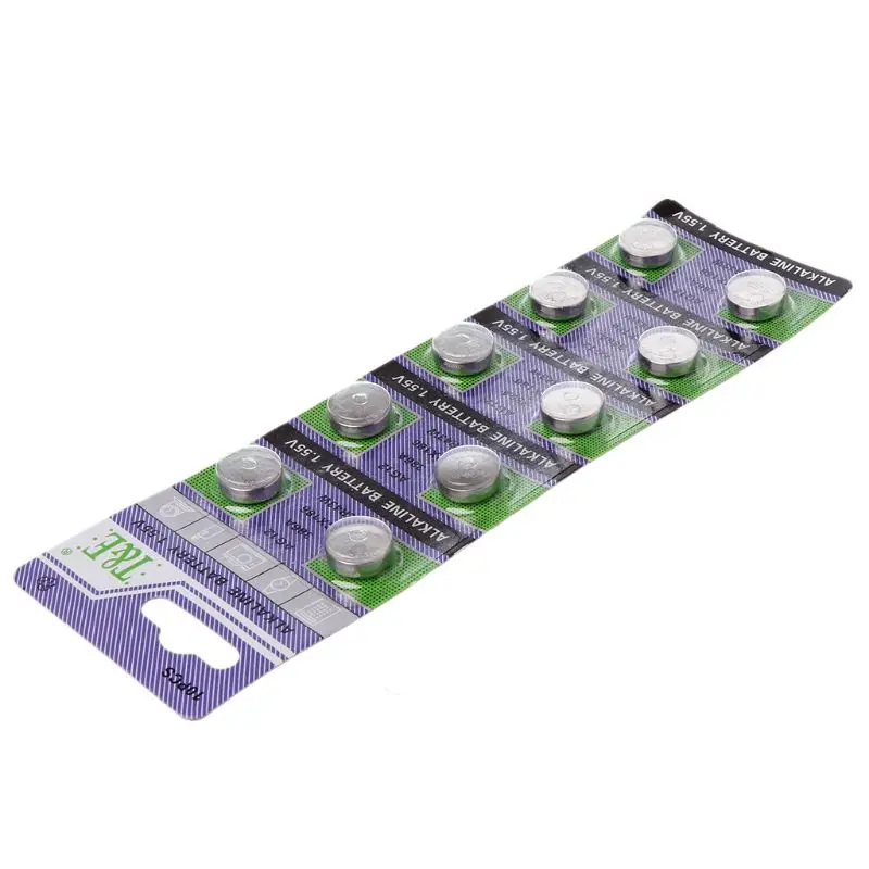 10 шт. универсальная батарейка-монета 1 5 В кнопочная батарея для электронного