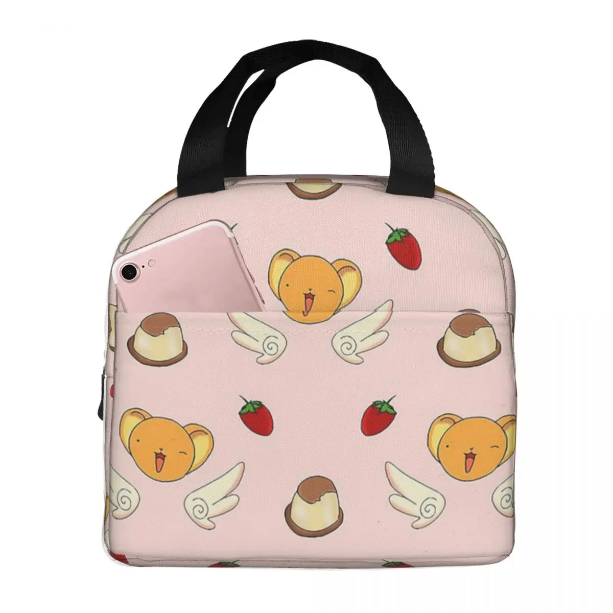 Lunch Bag for Men Women Kero Cardcaptor Sakura Insulated Cooler Portable Picnic Work Oxford Tote Food Bag