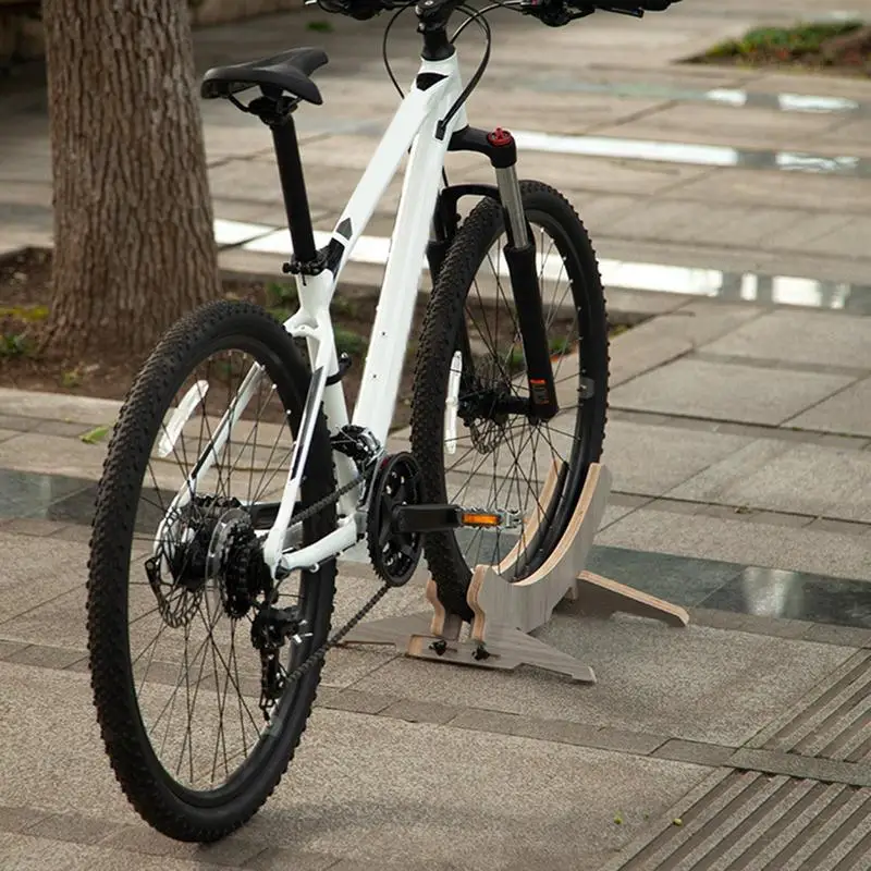 Деревянная напольная подставка для велосипеда домашняя хранения велосипедов