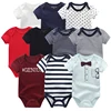 2023 Baby Rompers 5-pack infantil Jumpsuit Boy&girls clothes Summer High quality Striped newborn ropa bebe Clothing Costume 1