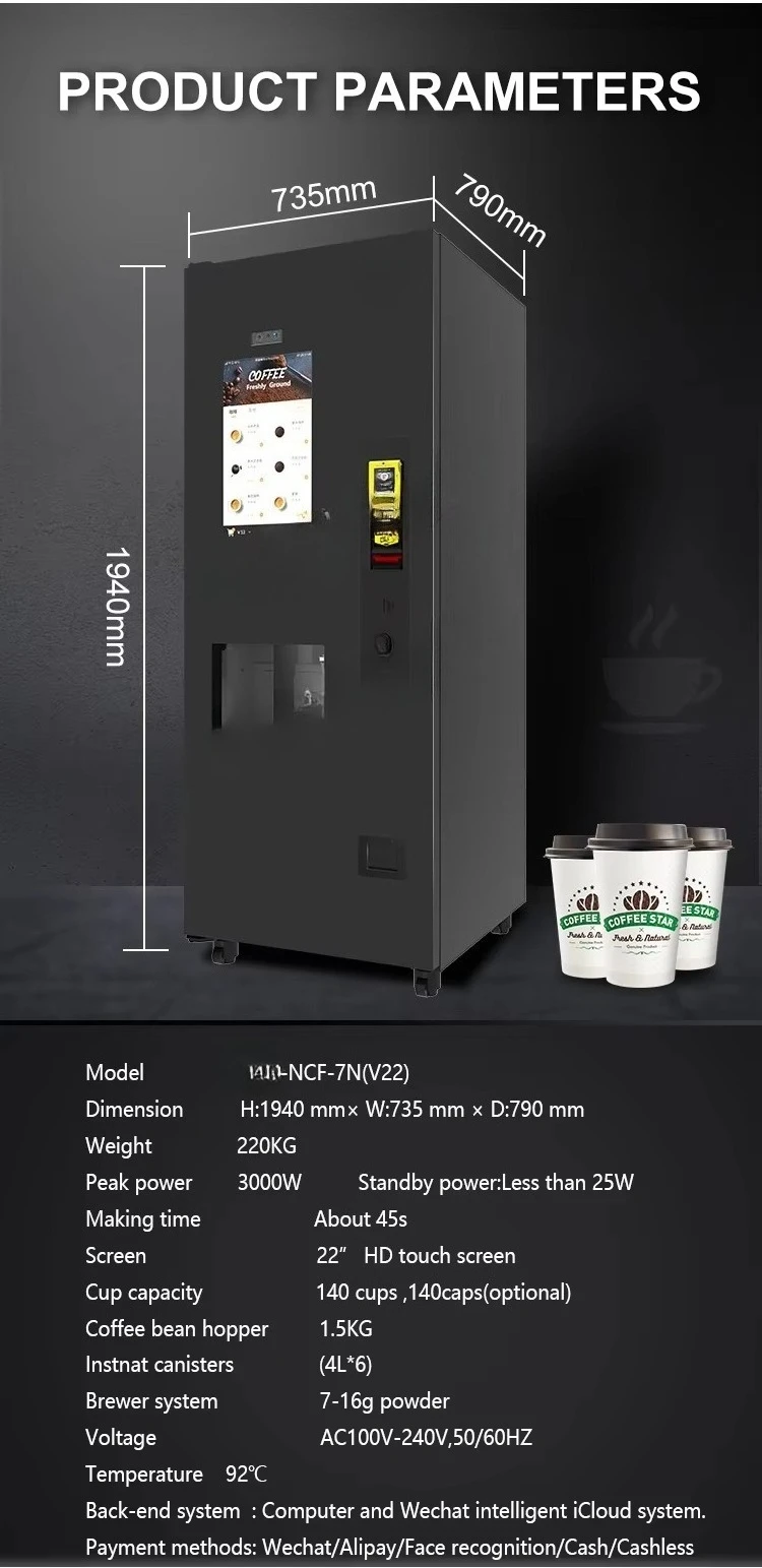 Оптовая продажа: Кофемашина Grand Sticker Mocha для бизнеса, полностью автоматическая, быстрое приготовление за 60 секунд, от зерна до чашки (art.: 3920daae40eac) - 3920daae40eac