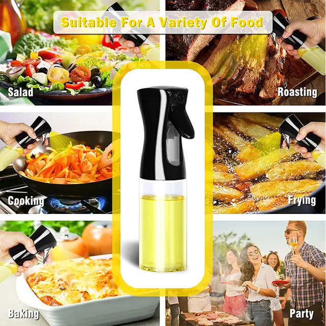 200ml 300ml 500ml Oil Spray Bottle Kitchen Cooking Olive Oil Dispenser Camping BBQ Baking Vinegar Soy Sauce Sprayer Containers 4