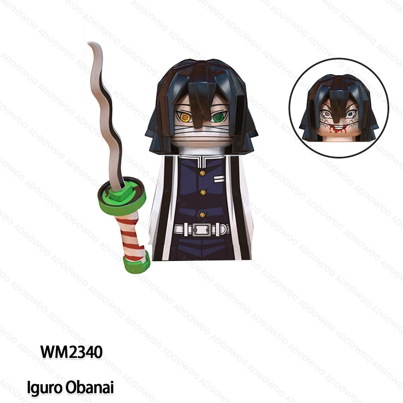 Фото Фигурка WM3000 WM2339 Demon Slayer Daki, Giyuutarou, Douma, Kibutsuji Muzan, аниме-конструктор, игрушка-фигурка, сборная игрушка, кукла, подарок №2