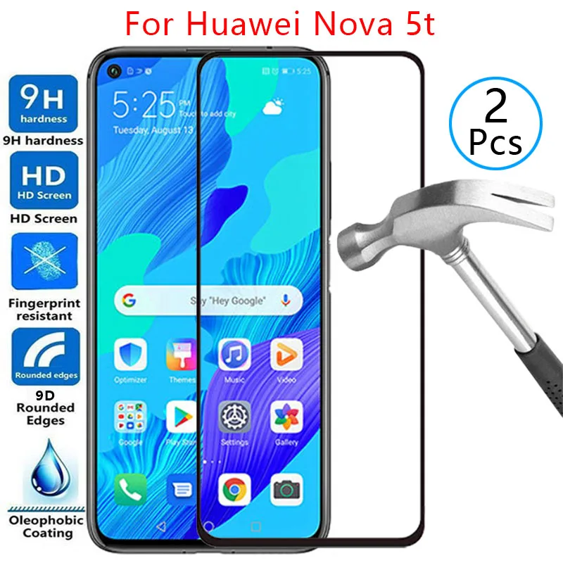 

Защитное стекло 9d для экрана, чехол из закаленного стекла для huawei nova 5 t, чехол для huawey huwei nova5t, 5 ноября, t5, защитный чехол для телефона 9h