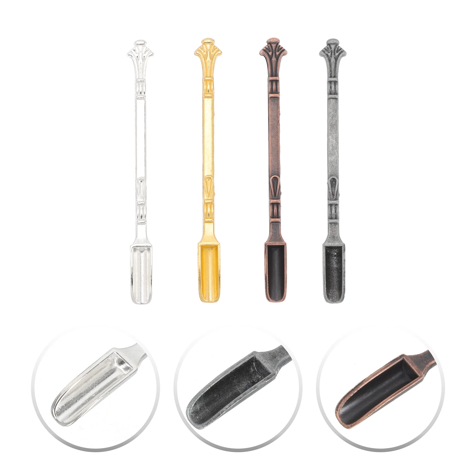 

Spoon Spoons Mini Tiny Scoop Teacoke Metal Scoops Dessert Condiments Powder Salt Medicinemicro Caviar Coffee Fu