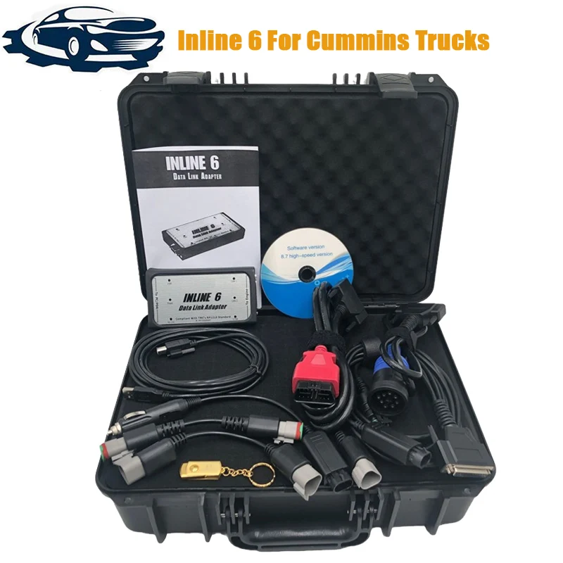 

INLINE 6 V7.62 V8.7 Data Heavy Duty INLINE6 Cummins Diagnostics Complete INLINE Heavy Duty Truck Diagnostic Tool