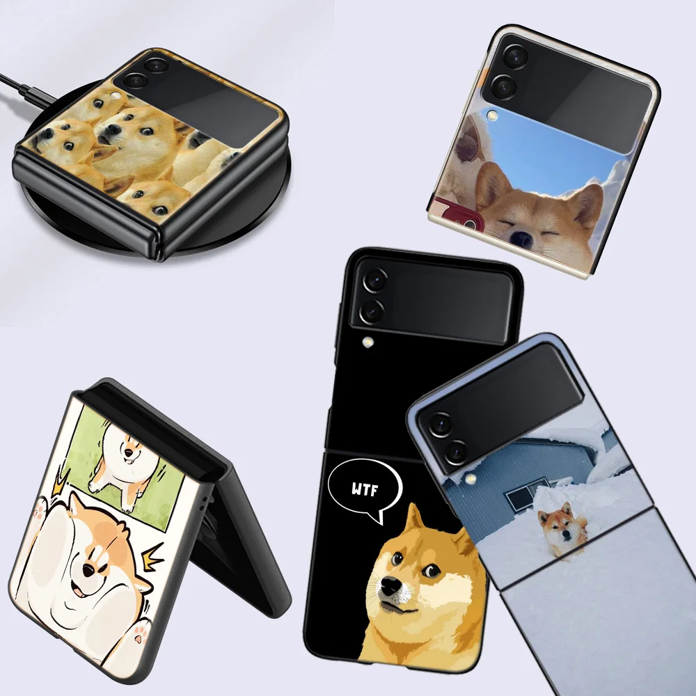 Чехол для мобильного телефона с изображением собаки Шиба-ину Samsung Galaxy Z Flip 6 5G 5 4 3