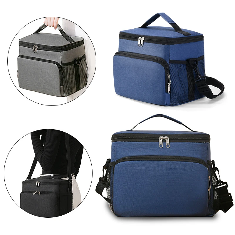 

Cooler Fridge For Thermal Travel Bag Large Capacity Meal Food Box Insulated Portable Tote Bento Lunch Men Women Pouch Bags Work