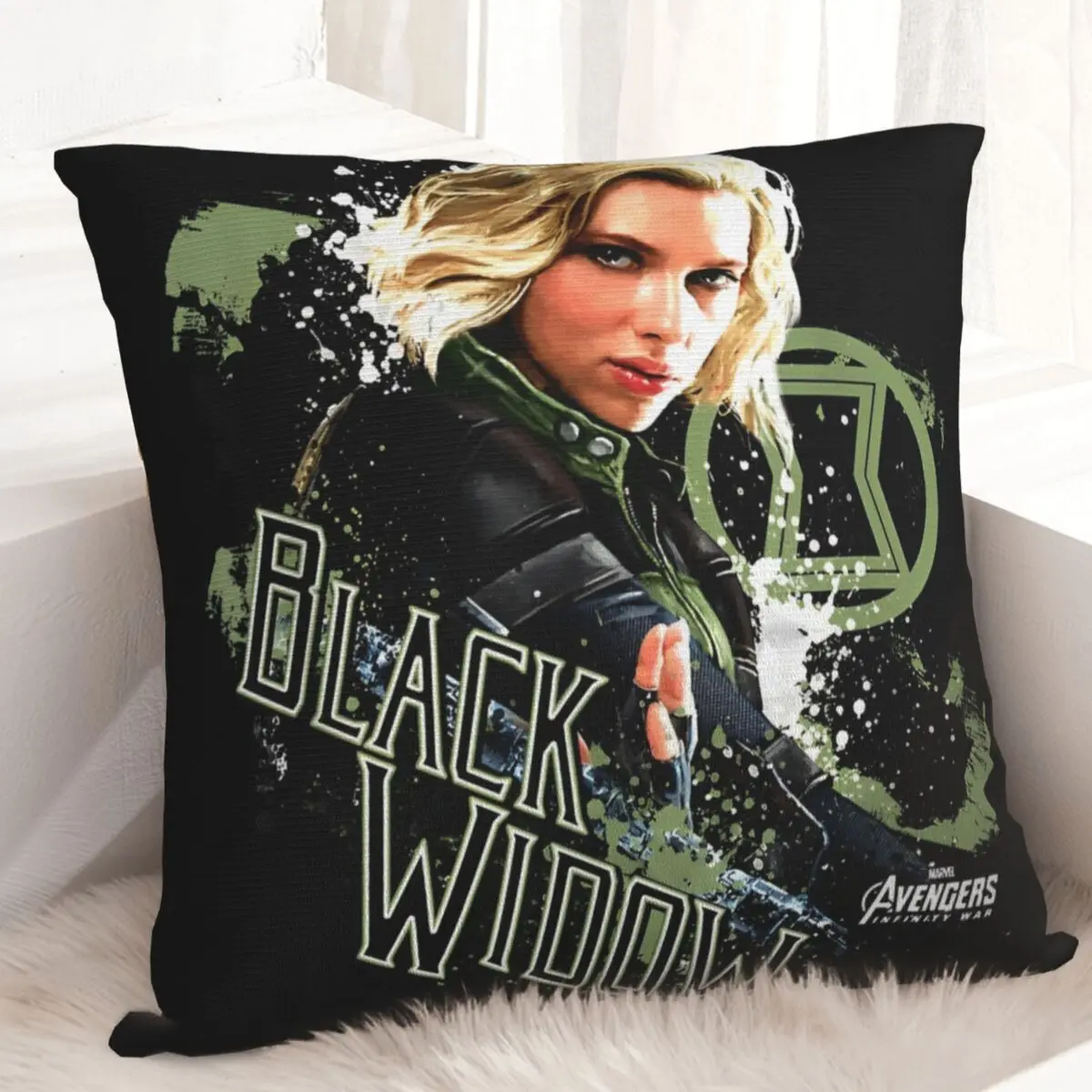 Marvel Black Widow Pain Splat графическая наволочка квадратная модные наволочки для дивана