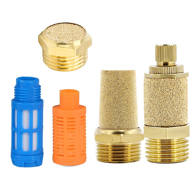 

Pneumatic Brass Exhaust Muffler BSL M5 1/8" 1/4" 3/8" 1/2" Silencers Fitting Noise Filter Reducer Connector Coppe