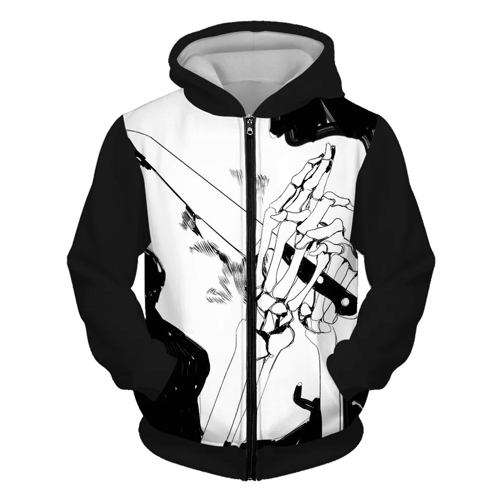 

Fashion Casual 3d Digital Printing Men's Zipper Hoodies 2022 Spring and Autumn New Casual Cartoon Pullover Tops Clothes