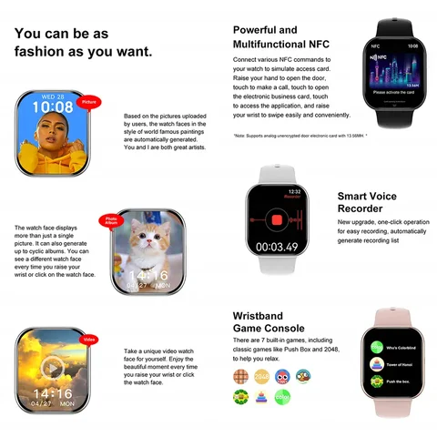 Водонепроницаемые смарт-часы серии 10 для Apple Watch 10, цвет в ассортименте