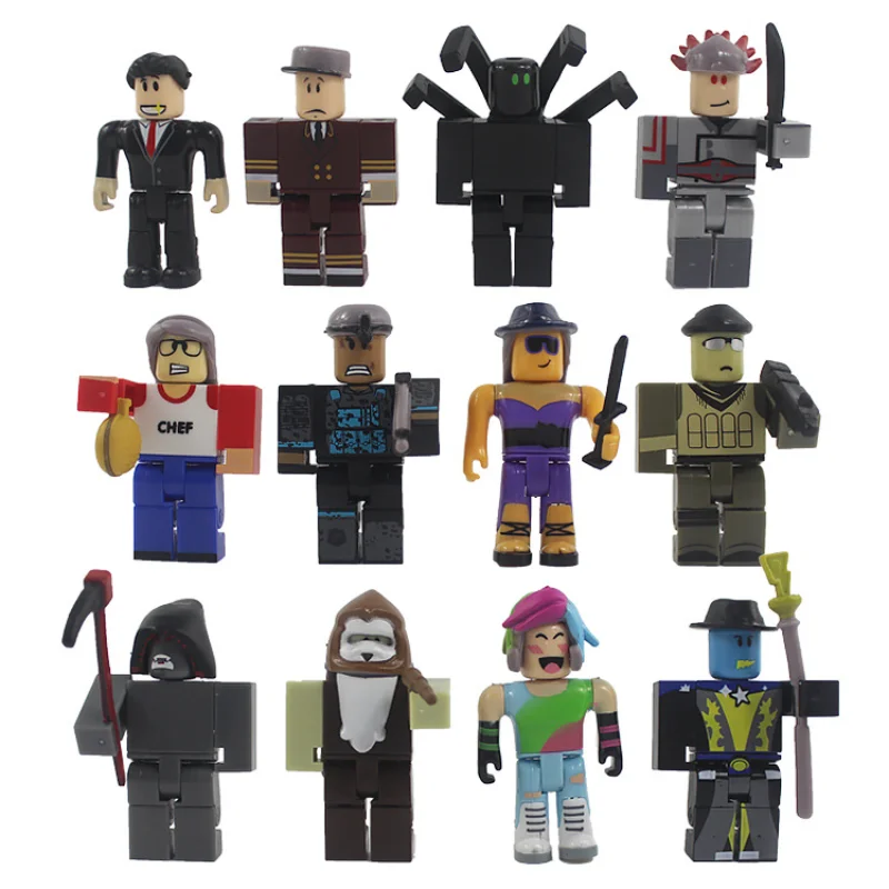 Фото 12 шт. коллекционных фигурок по игре Roblox с аксессуарами, модели кукол, игрушки для подарков на день рождения №4