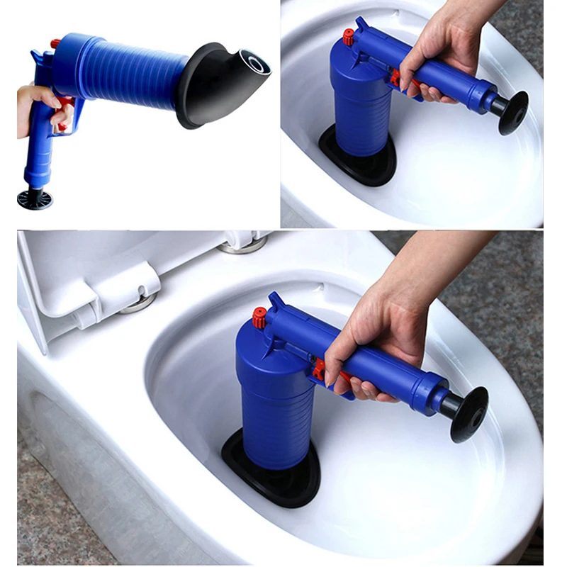 Air Power Drain High Pressure Powerful Dredge Manual Sink Plunger Opener Cleaner Pump for Bath Toilet Sewer Bathroom Accessories |