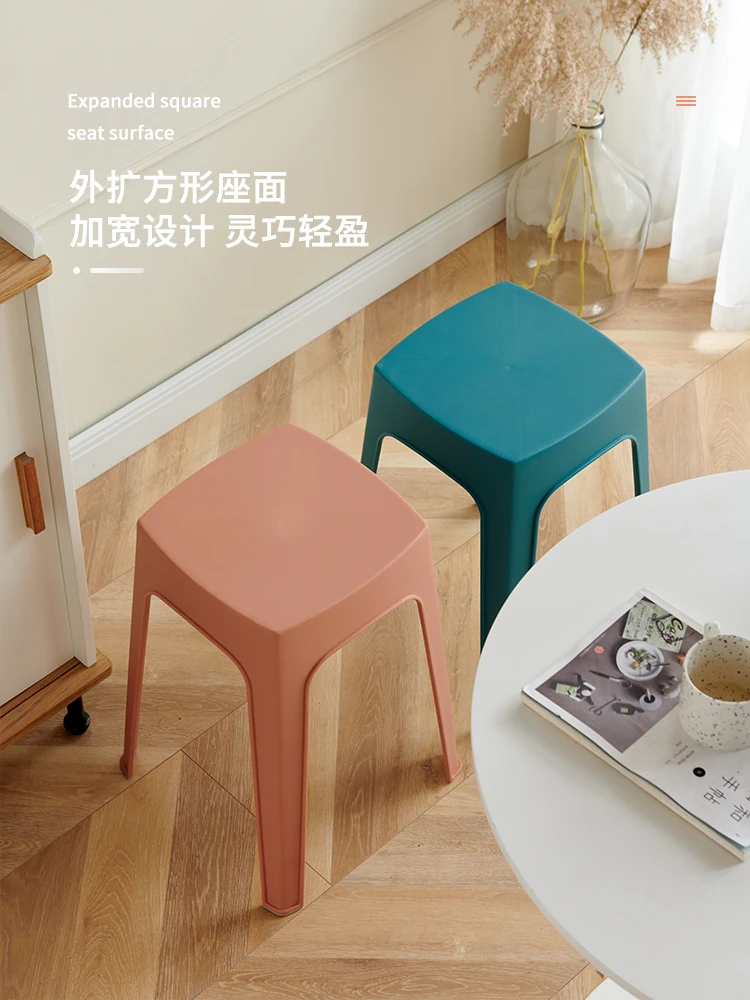 

Скандинавские пластиковые утолщенные стулья для взрослых, домашние стулья, высокие стулья, деревянные скамейки и стулья для скалолазания