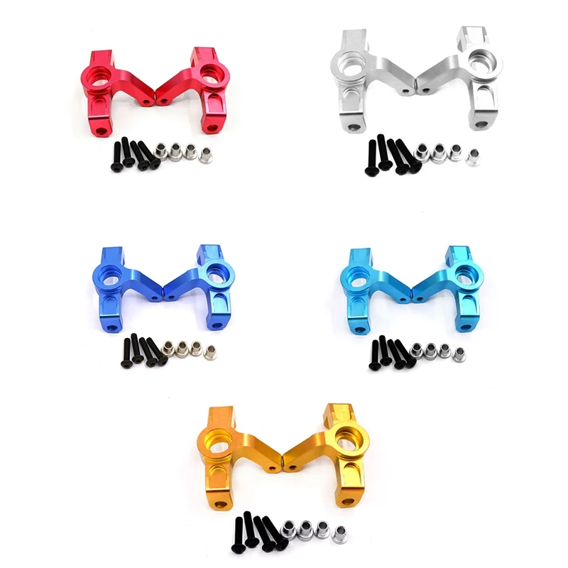 

2Pcs Aluminum Alloy Front Steering Cup Steering Block for Wltoys 104001 1/10 RC Car Upgrade Parts Accessories