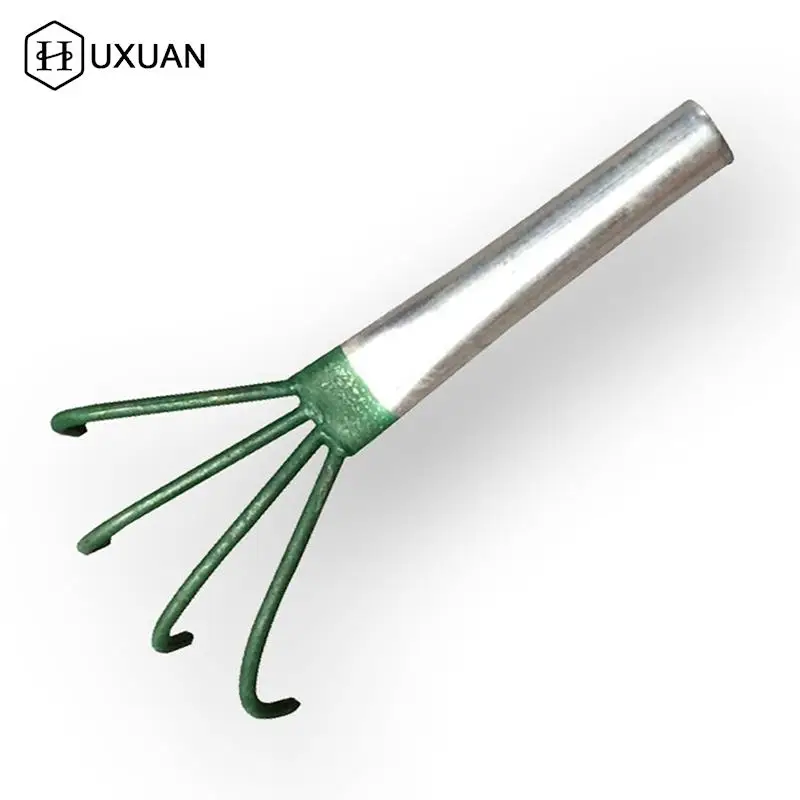 

Peanut Harrow With Iron Handle Four-tooth Rake Agricultural Garden Tools Straw Harrow Garden Tool Scarification Tool